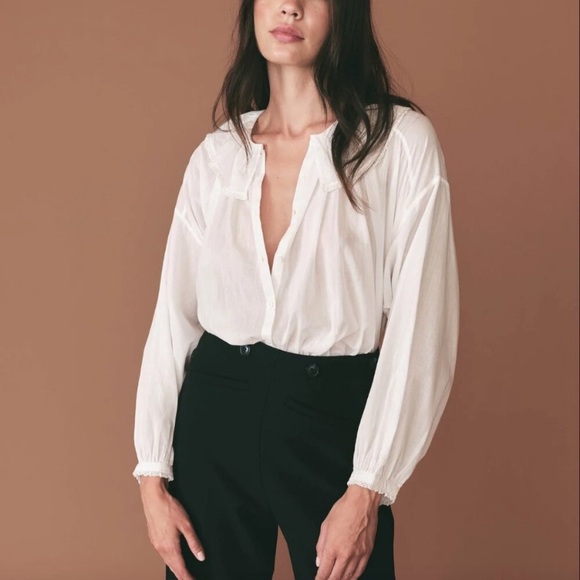 Doen White Ruffled Blouse - Picture 6 of 11